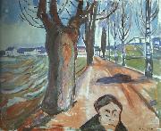 The Murderer on the Lane Edvard Munch